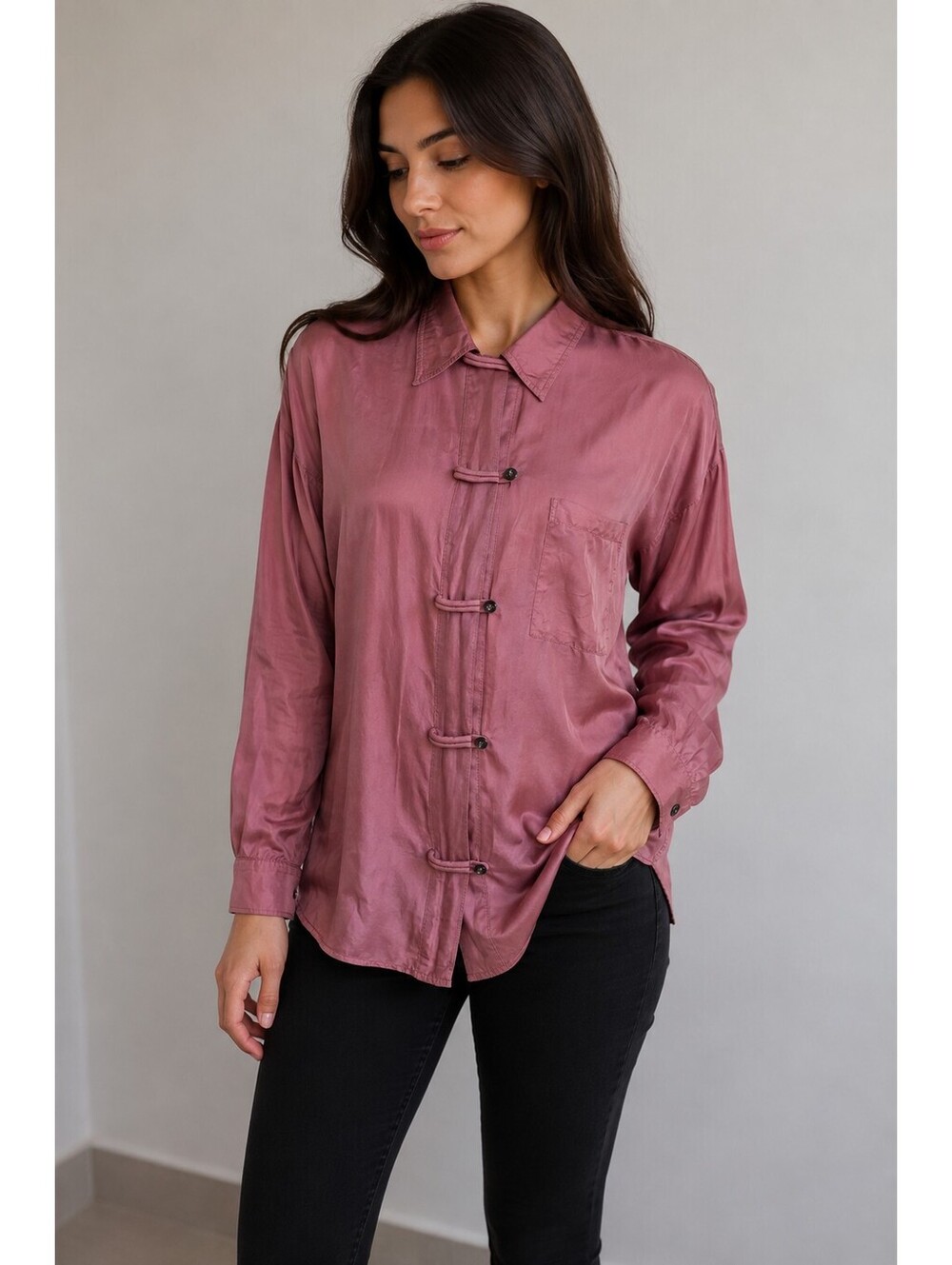 Jonathan Martin 100% Silk Blouse